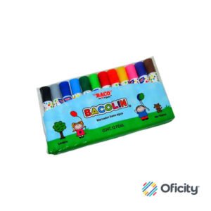 Marcador Baco Base Agua Bacolin Lavable c/12 Colores