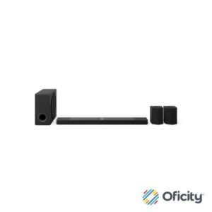 Barra de cine en casa LG de 9.1.5canales con sonido envolvente y altavoces traseros S95TR