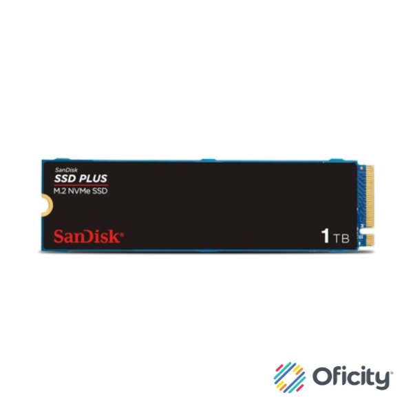 SSD Interno Sandisk 1TB PLUS M.2 NVMe PCIe Gen 3.0