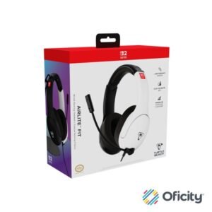 Auriculares de juego con cable Turtle Beach Airlite Fit White Black para Nintendo Switch 2