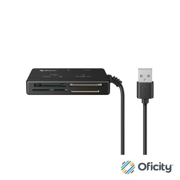 Lector/Escritor Steren USB P/10 Tipos de Tarjetas