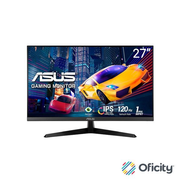 Monitor Led Asus 27" (VY279HGR) Eye Care 1920x1080 120Hz 1ms IPS HDMI/VGA Adaptative Sync