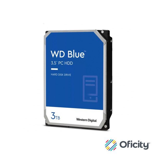 Disco Duro Interno WD Blue 3TB 3.5 SATA3 6GB/S 256MB 5400RPM WINDOWS