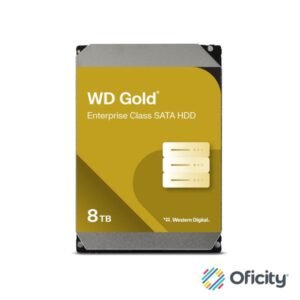 Disco Duro Interno WD Gold 8TB 3.5 SATA3 6GB/S 256MB 7200RPM 24X7 HotPlug NAS DVR NVR Server Datacenter