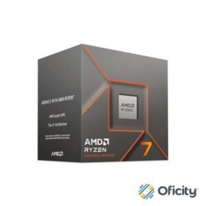 Procesador AMD Ryzen 7 8700F 4.1GHz 16MB 65W 8 Cores 16 Threads Socket AM5 sin Graficos con Disipador