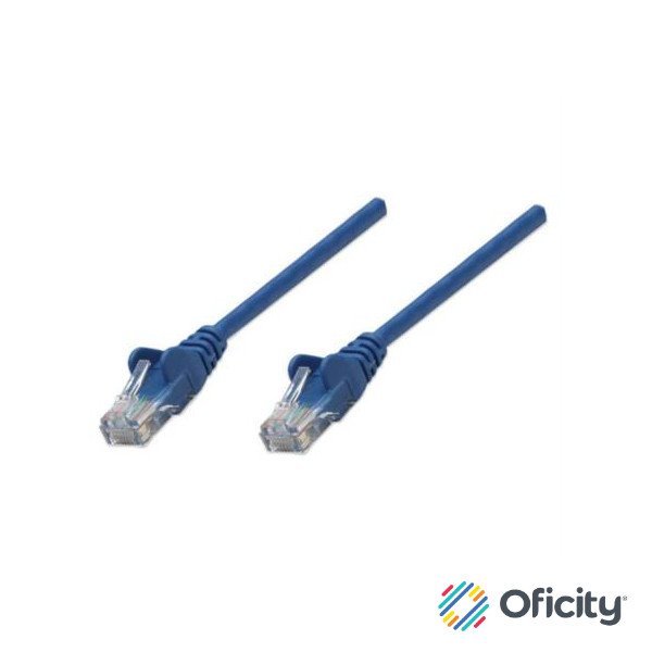 Cable Intellinet Red Cat5e UTP RJ45 M-M 7.5m Color Azul
