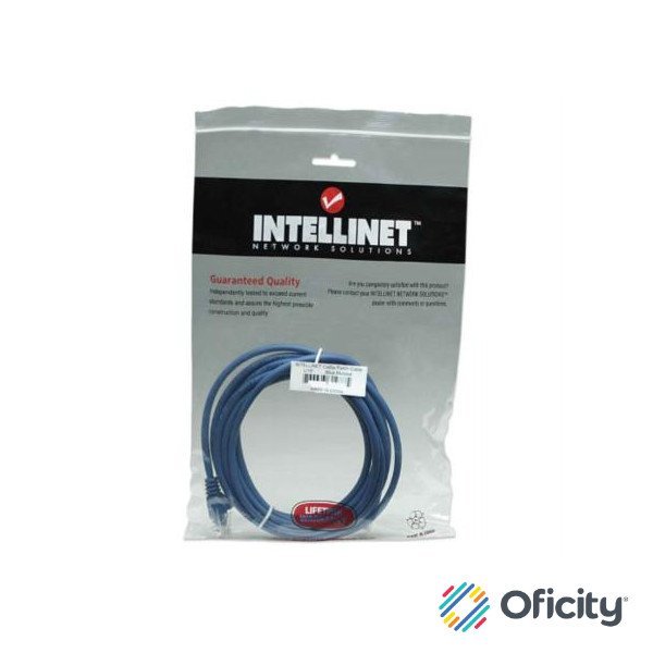 Cable Intellinet Red Cat5e UTP RJ45 M-M 7.5m Color Azul
