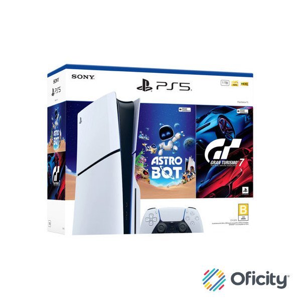 Playstation Paquete PS5 con Astro Bot y Gran Turismo 7
