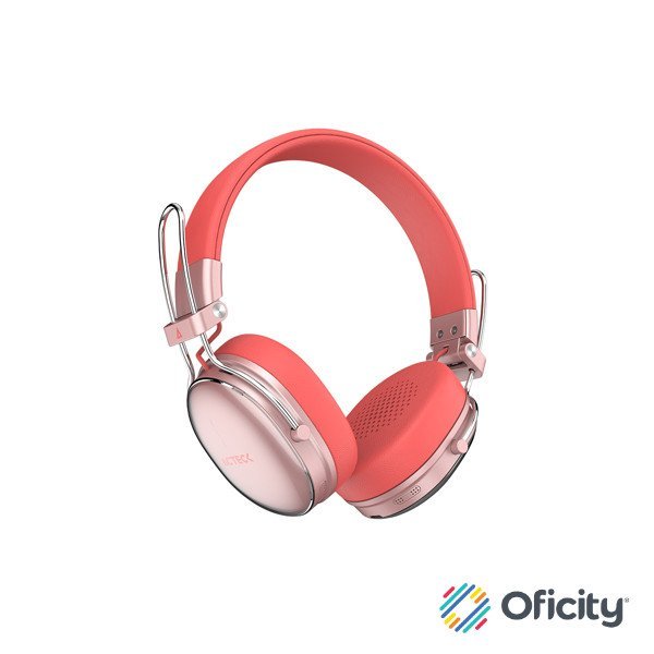 Audífonos Inalámbricos Acteck Over Ear Luxe Chic HP710 Recargables Elite Salmon