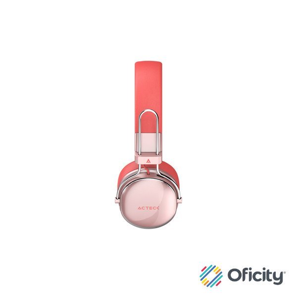 Audífonos Inalámbricos Acteck Over Ear Luxe Chic HP710 Recargables Elite Salmon