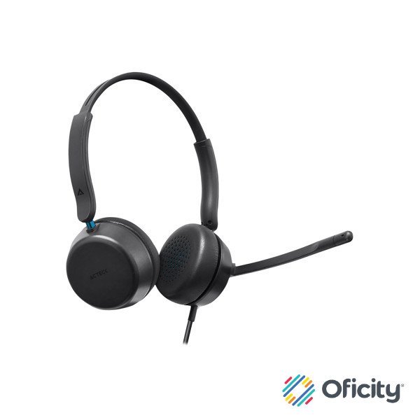 Auriculares Alambricos Acteck con Micrófono Active Pro HC565 Negro