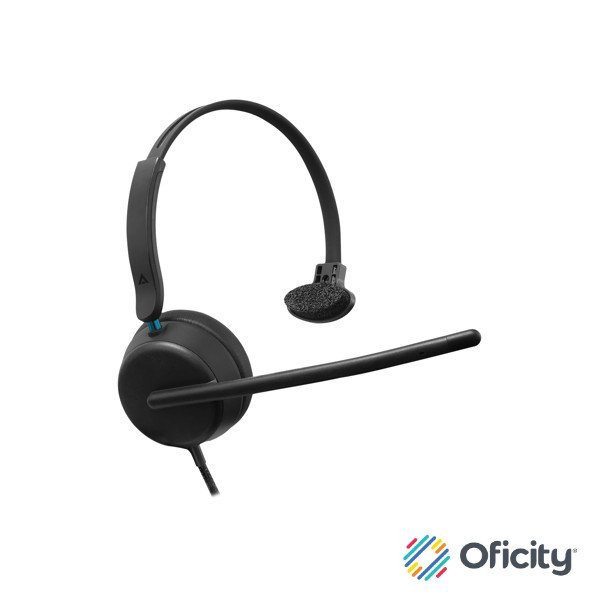Auricular Monoaural Acteck Alambrico con Micrófono Active Pro HC545 Negro