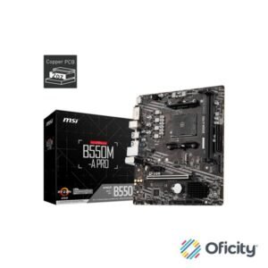 Tarjeta Madre MSI B550M-A PRO Micro-ATX Socket AM4 AMD B550 64GB DDR4 HDMI para AMD