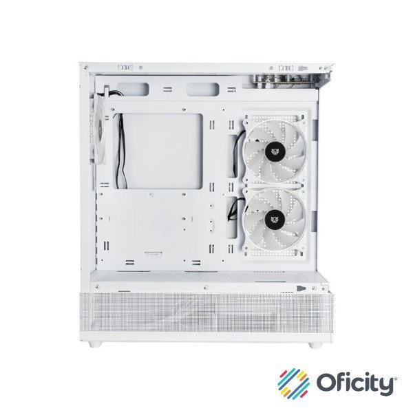 Gabinete Gamer Balam Rush Media Torre Tank Super 9200 TB Max MB ATX USB C 3.1/xUSB 3.0/USB 2.0 ARGB Blanco