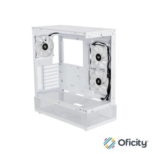 Gabinete Gamer Balam Rush Media Torre Tank Super 9200 TB Max MB ATX USB C 3.1/xUSB 3.0/USB 2.0 ARGB Blanco