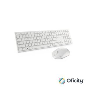 Teclado y mouse Dell Pro KM5221W RF inalámbrico Español Blanco