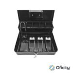 Caja Dinero Nextep Metalica Extra Grande 30 cm Bandeja Con Clips Para 4 Billetes
