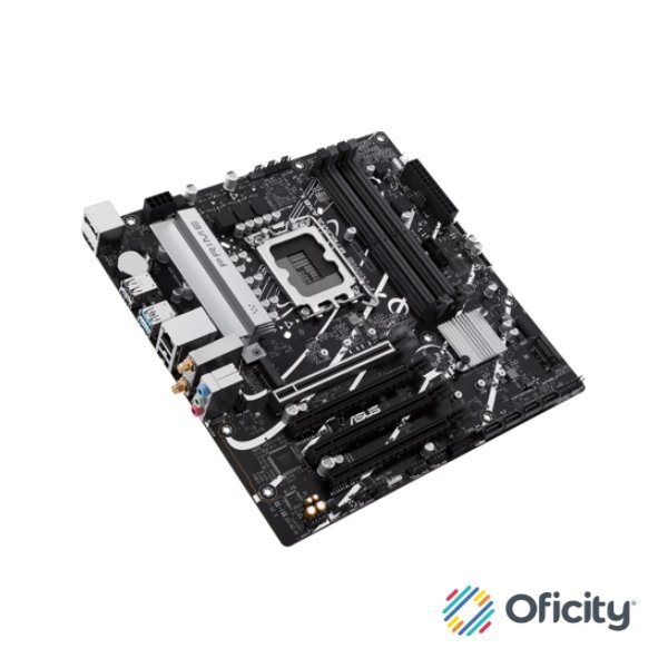 Tarjeta Madre ASUS PRIME B760M-A AX6 II S-1700 4xDDR5 HDMI DisplayPort Micro ATX - Image 2