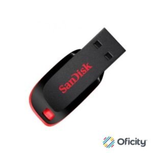 Memoria USB SanDisk Flash Cruzer Blade 64GB USB 2.0 Color Negro SDCZ50-064G-B35