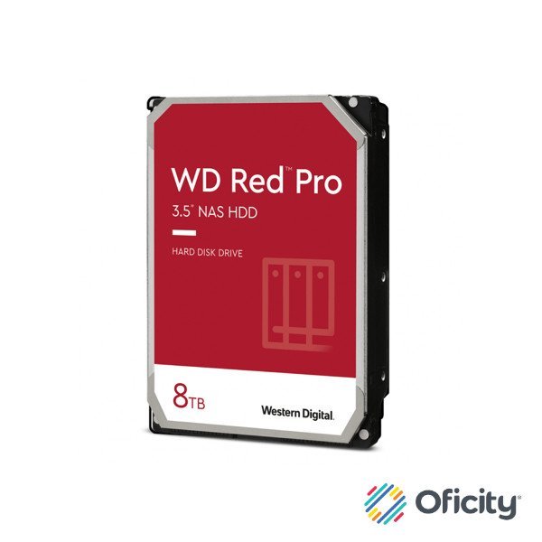 Disco Duro Interno WD Red PRO 8TB 3.5 SATA3 6GB/S 512MB 7200RPM 24X7 HOTPLUG NAS 1-24 Bahias