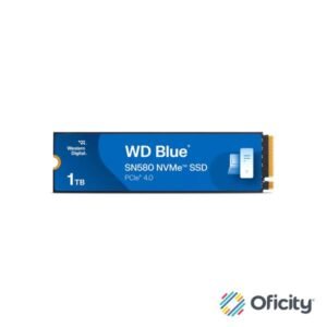 Unidad de Estado Solido Western Digital 1TB WD Blue SN580 NVMe SSD Gen4 x4 PCIe 16Gbs M.2 2280 hasta 4.150 MBs WDS100T3B0E
