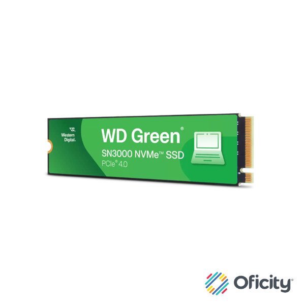 Unidad SSD Interno WD Green SN3000 1TB M.2 2280 NVME PCIE GEN4 X4 LECT.5000MBS ESCRIT.4200MBS