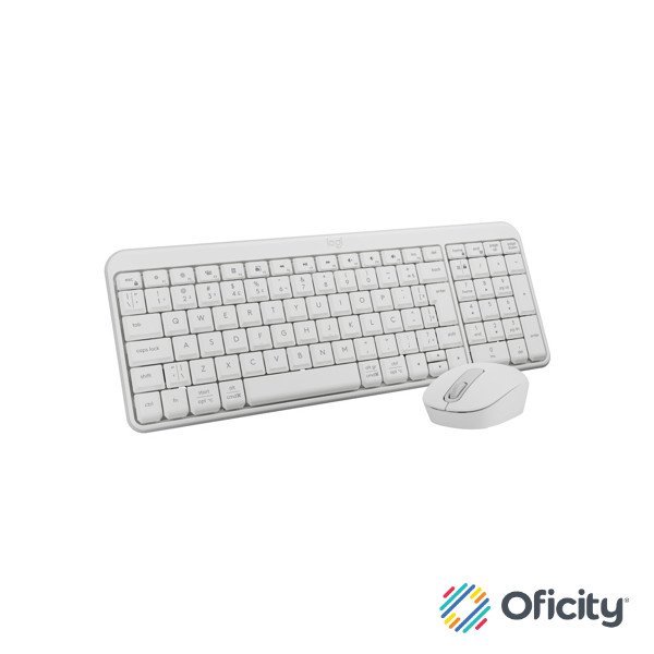 Teclado y Mouse Logitech MK250 Combo Bluetooth Blanco