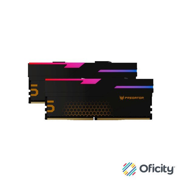 Memoria Biwin DIMM DDR5 Predator Hermes RGB Gaming 64GB (2X32GB) Negro 6400 MTS CL32