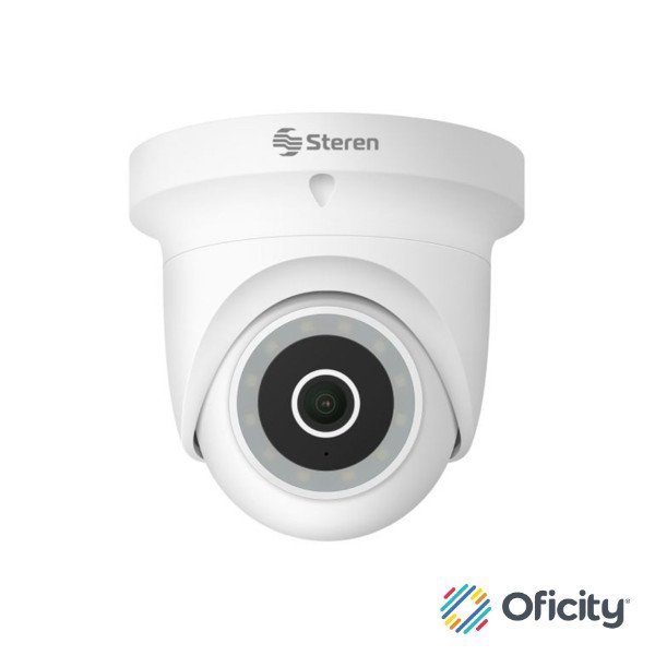 Cámara de Seguridad Steren CCTV-231 Wi-Fi 3 Mpx HDR Robotizada para Exterior Tipo Domo Blanca