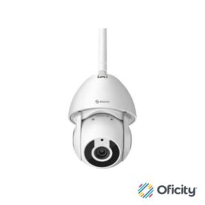 Cámara Seguridad Steren Wi-Fi/Ethernet FHD Robotizada Seguidor de Movimiento para Exterior Color Blanco