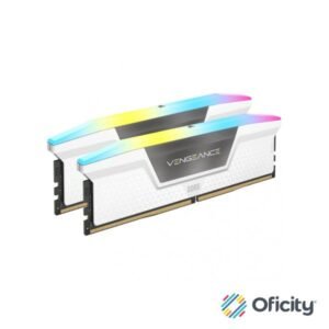 Memoria RAM Corsair VENGEANCE RGB DDR5 6400MHz 32GB (2x16GB) CL36 XMP Blanco