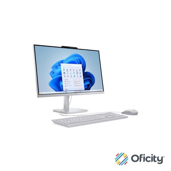 All in One Lenovo A100 23.8" Intel Core i3-N305 8 GB RAM 256 SSD Windows 11 Home Gris