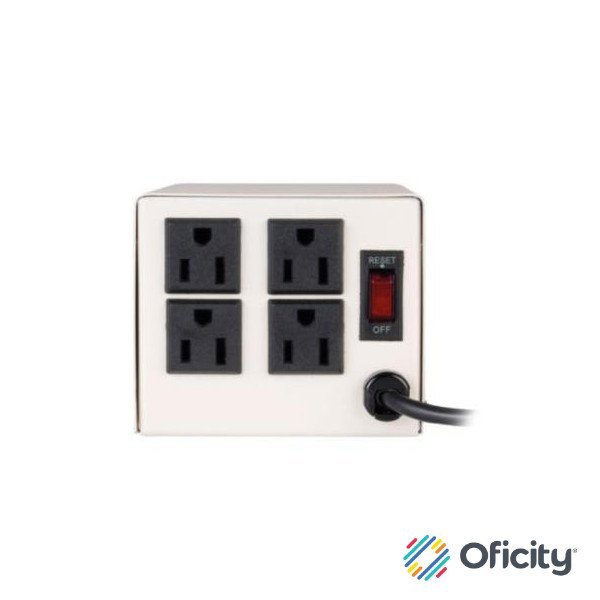 Regulador de Voltaje Steren MAX-1000 Metálico 1000W 4 Contactos