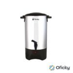 Cafetera Nextep Percoladora Industrial 40 Tazas Acero Inoxidable con Medidor de Agua y Auto Apagado