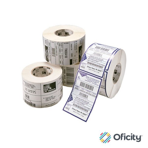 Etiqueta de Papel Zebra Z-Perform 2000D 4x2 Pulg DT nuc 1 pulg con 1240 etiq x rollo caja con 6pzs para Impresoras ZD