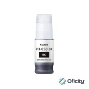 Tinta Canon PFI-050 BK a Base de Pigmentos 70ml para imagePROGRAF TC-20 Color Negro