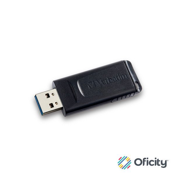 Memoria USB Verbatim 64GB 2.0 Slider Color Negro