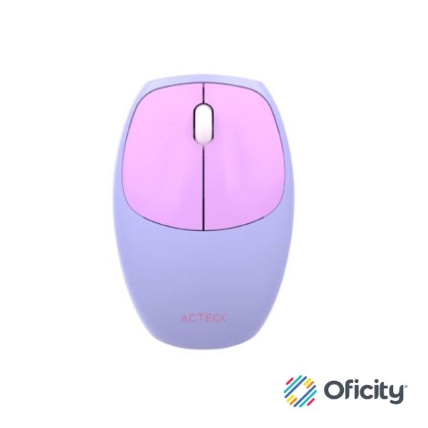 Kit Teclado y Mouse Acteck Creator Chic Colors MK475 Inalámbrico 2xBaterías AAA Incluidas Color Morado - Image 2