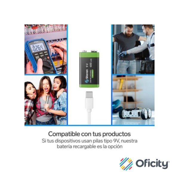 Bateria Recargable Steren LI-Ion 9V DE 400mAH - Image 5