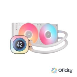 Enfriamiento Líquido Corsair iCUE LINK TITAN 240 RX LCD 240mm 1851 1700 AM4 AM5 Blanco