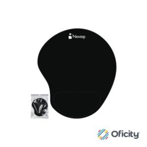 Mouse Pad Nextep Ergonomico Gel Negro Blister