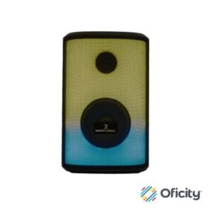 Bocina Perfect Choice Rampage Profesional Portable RGB 30W Color Negro