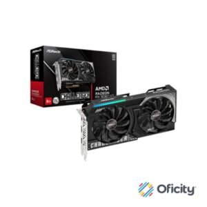 Tarjeta de Video AMD Asrock Challenger Radeon RX9060XT 8GB OC Dual Fan GDDR6 PCIe 5.0 1xHDMI 2xDP