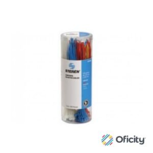 Estuche Steren con 300 Cinchos Sujetacables Colores Surtidos
