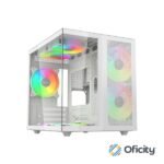 Gabinete Xzeal CUBO Mini-Tower Micro-ATX/Mini-ITX USB 2.0/3.0 sin Fuente 3 Ventiladores Instalados Blanco