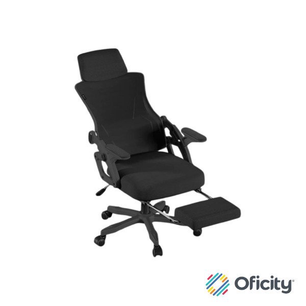 Silla Gamer Balam Rush Power Rush Mesh Soporta hasta 100 kg Marco Negro - Malla Negra