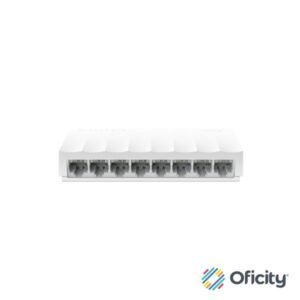 Switch para escritorio Tp-link 8Puertos RJ45 10/100/1000Mbps de auto-negociación Admite QoS 802.1p/DSCP e IGMP Snooping