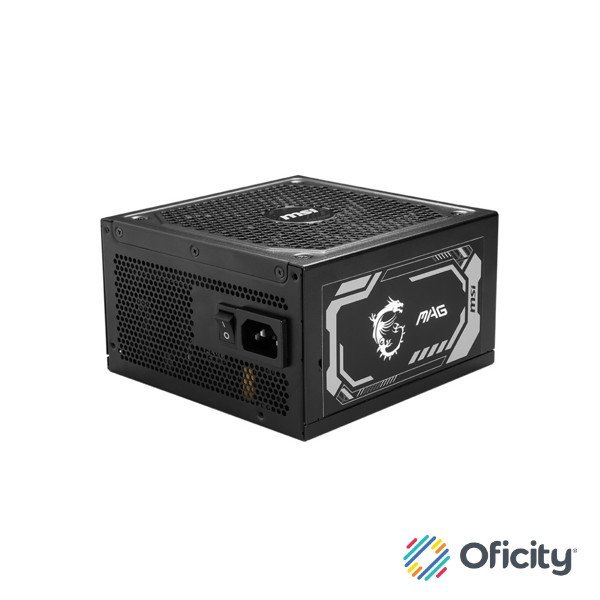 Fuente de Poder 1250W MSI MAG A1250GL PCIE5 80 PLUS Gold ATX Modular 24-pin ATX 135mm
