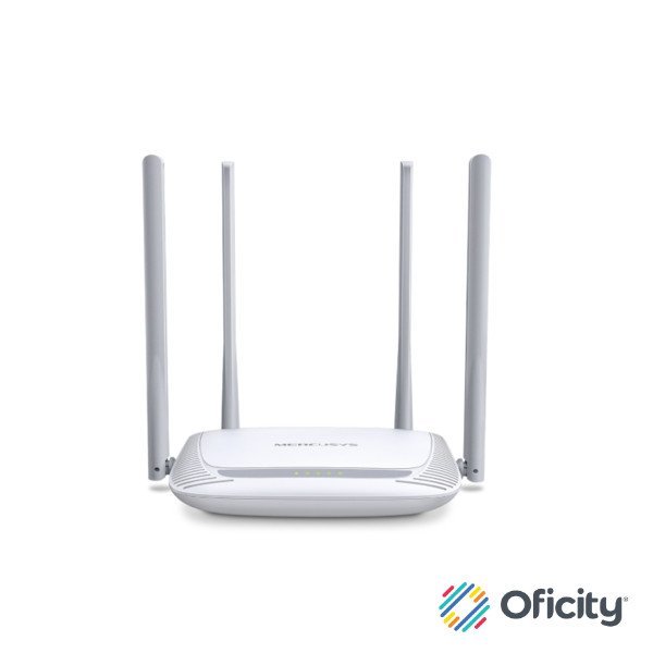 Router Inalámbrico N Mercusys de Tp-link de 300Mbps 4 antenas de 5dBi con cobertura hasta 500m2