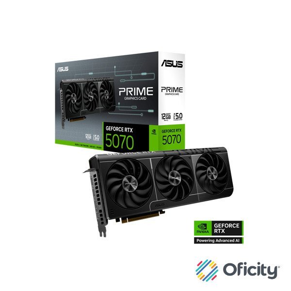 Tarjeta de Video ASUS NVIDIA GeForce RTX 5070 OC 12GB 192-bit GDDR7 PCI Express 5.0